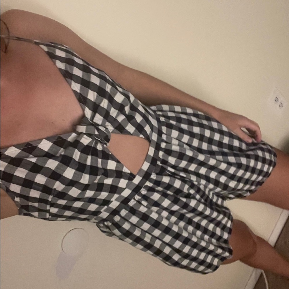 AE checkered romper